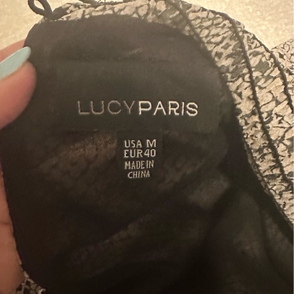 Snakeskin print turtleneck top - Picture 2 of 5